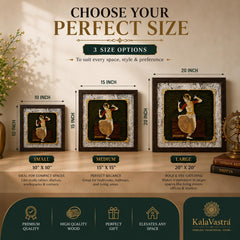 Bharat Natyam - Premium Wood Art Photo Frame