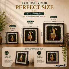 Bharat Natyam - Premium Wood Art Photo Frame