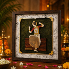 Bharat Natyam - Premium Wood Art Photo Frame