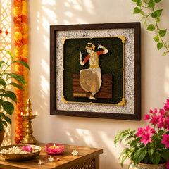 Bharat Natyam - Premium Wood Art Photo Frame