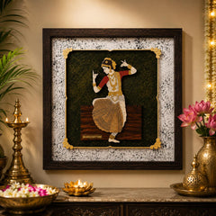 Bharat Natyam - Premium Wood Art Photo Frame
