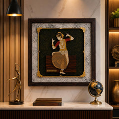 Bharat Natyam - Premium Wood Art Photo Frame
