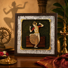 Bharat Natyam - Premium Wood Art Photo Frame
