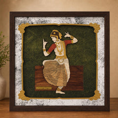 Bharat Natyam - Premium Wood Art Photo Frame