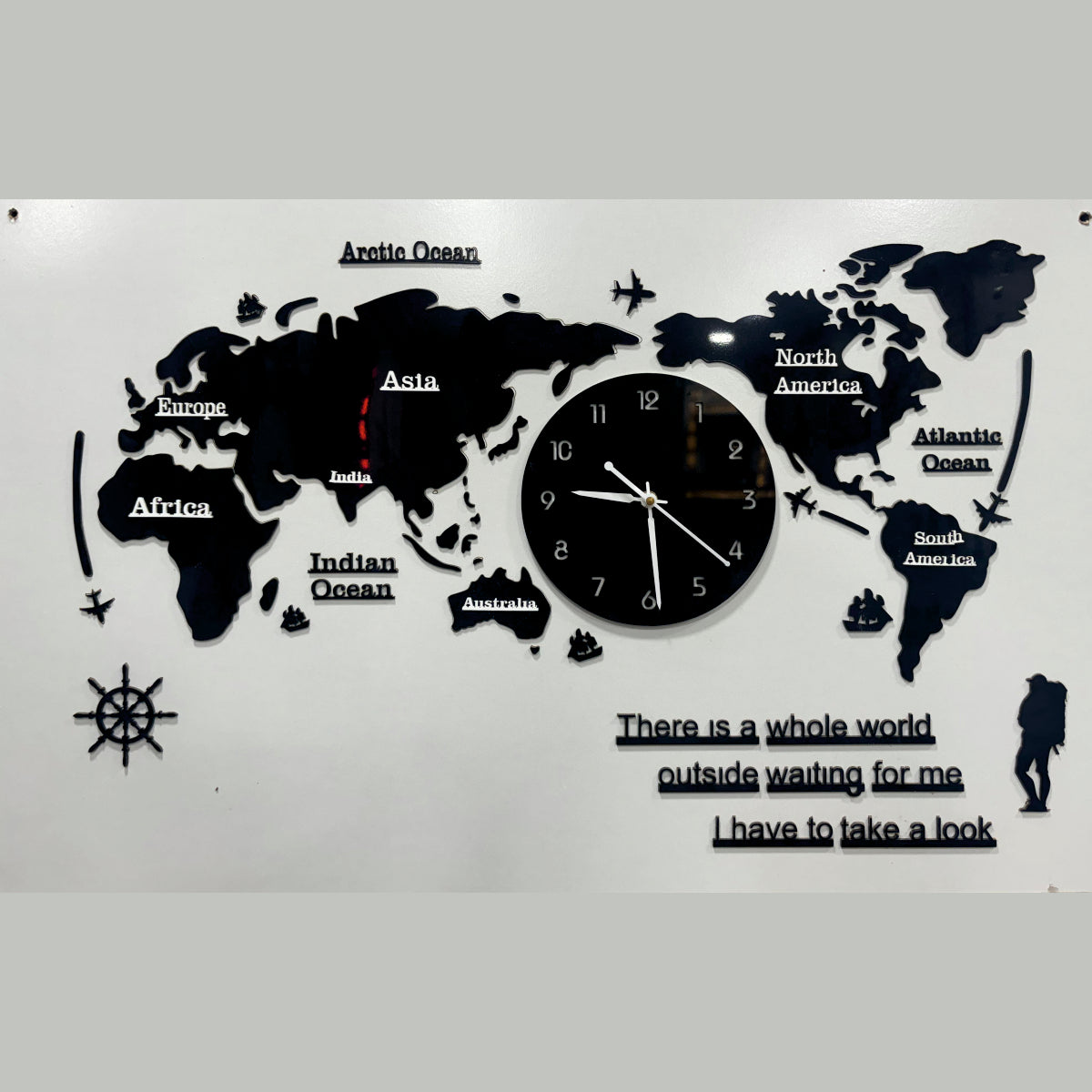 Map - Wall Clock