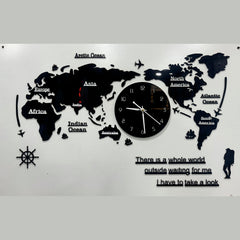 World Map - Wall Clock