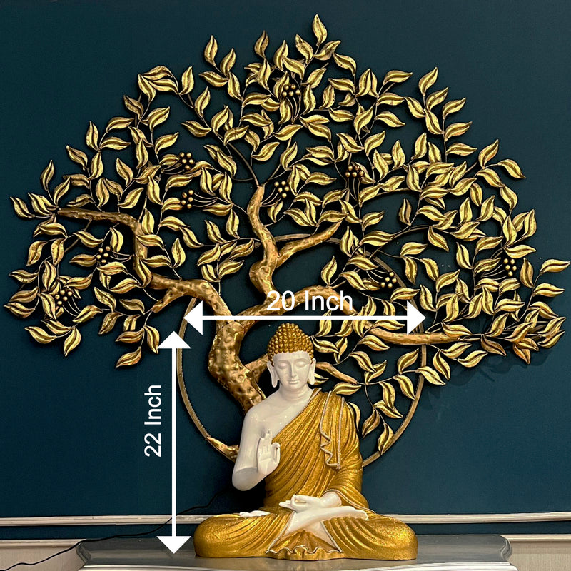 Golden Leaf - LED Metal Wooden Acrylic Wall Decor || Wall Hanging