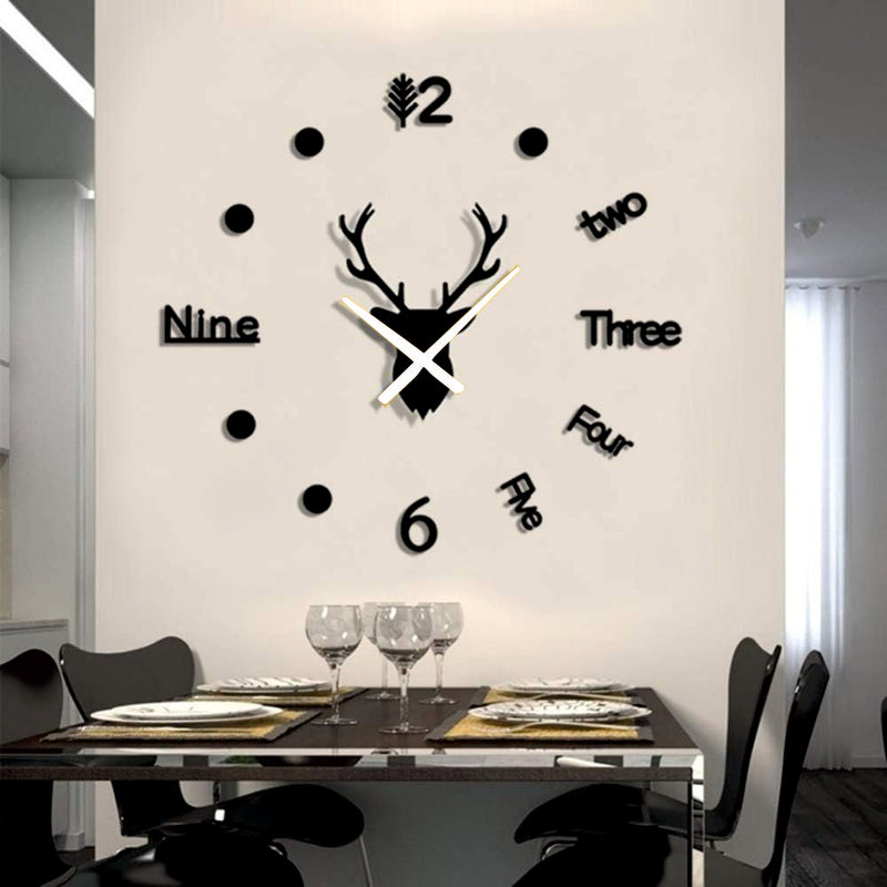 Deer Head- Wall Clock
