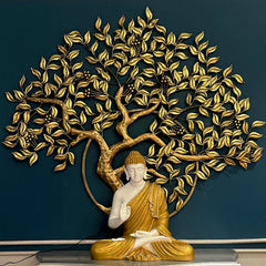 Golden Leaf - LED Metal Wooden Acrylic Wall Decor || Wall Hanging