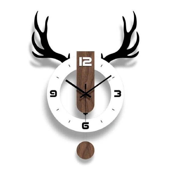 Horns - Pendulum Wall Clock