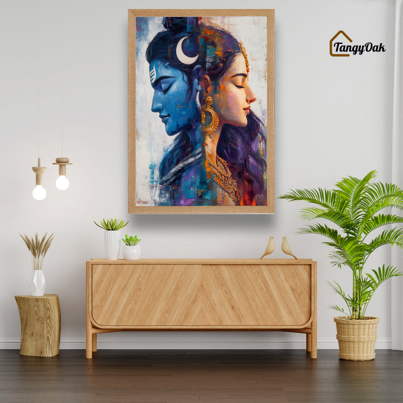 Divine Union™ Shiva Parvati Premium Acrylic Frame