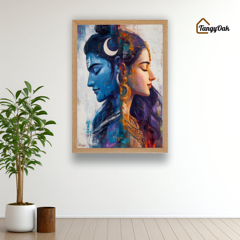 Divine Union™ Shiva Parvati Premium Acrylic Frame