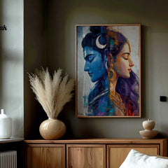 Divine Union™ Shiva Parvati Premium Acrylic Frame