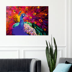 Vibrant Peacock - Canvas Wall Painting