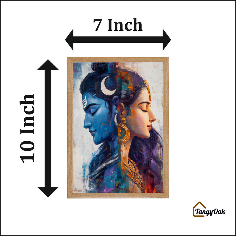 Divine Union™ Shiva Parvati Premium Acrylic Frame