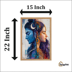 Divine Union™ Shiva Parvati Premium Acrylic Frame
