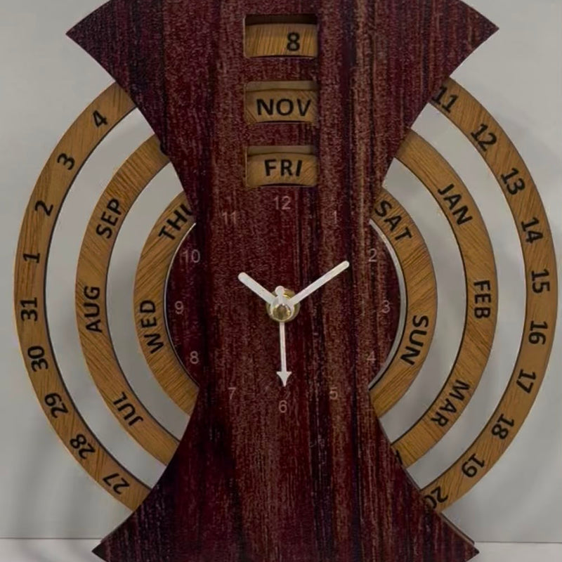 Perpetual Calendar Table Clock
