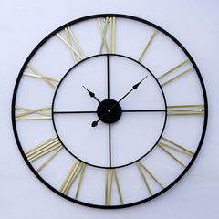 Golden Roman - Wall Clock