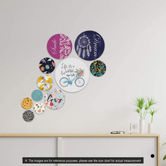 Dream Smile Love - Multicolor Wooden Acrylic Wall Decor || Wall Hanging