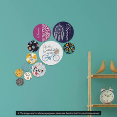Dream Smile Love - Multicolor Wooden Acrylic Wall Decor || Wall Hanging
