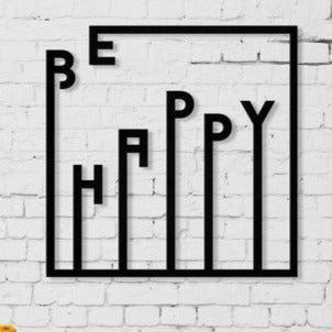 Be Happy - Wooden Acrylic Wall Decor || Wall Hanging