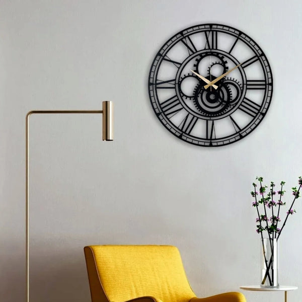 Black Gear - Wall Clock