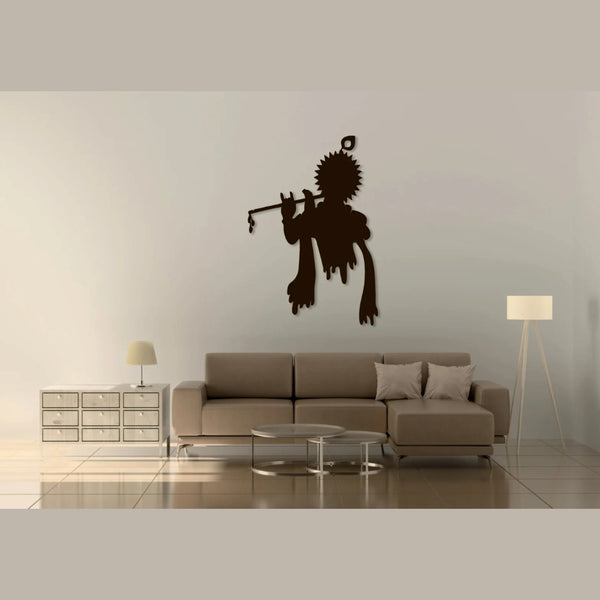 Krishna flute - Wooden Acrylic Wall Decor || Wall Hanging