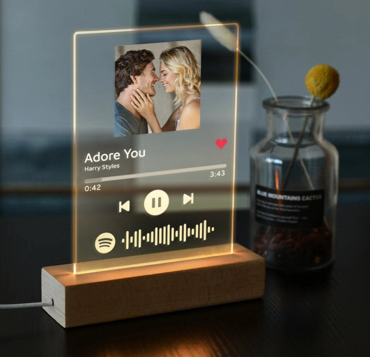 Couple Gift - Spotify Lamp + 2 Keychain