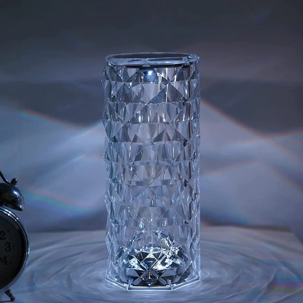 Crystal Diamond Textured Changing Mode LED Night Light - Lamp