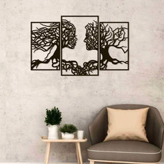 Face of Roots - Wooden Acrylic Wall Decor || Wall Hanging
