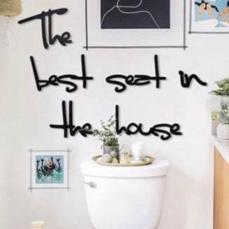 Best Seat - Wooden Acrylic Wall Decor || Wall Hanging