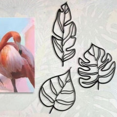 leaf petals - Wooden Acrylic Wall Decor || Wall Hanging