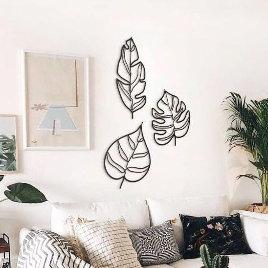 leaf petals - Wooden Acrylic Wall Decor || Wall Hanging