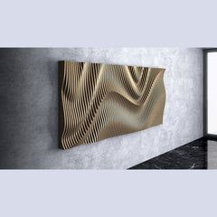 Parametric Waves - Wooden Wall Decor || Wall Hanging