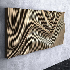 Parametric Waves - Wooden Wall Decor || Wall Hanging