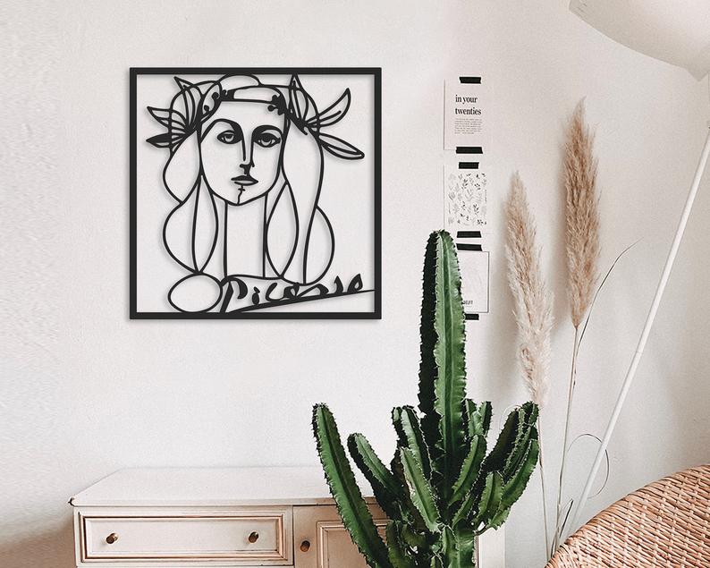 Picasso - Wooden Acrylic Wall Decor || Wall Hanging
