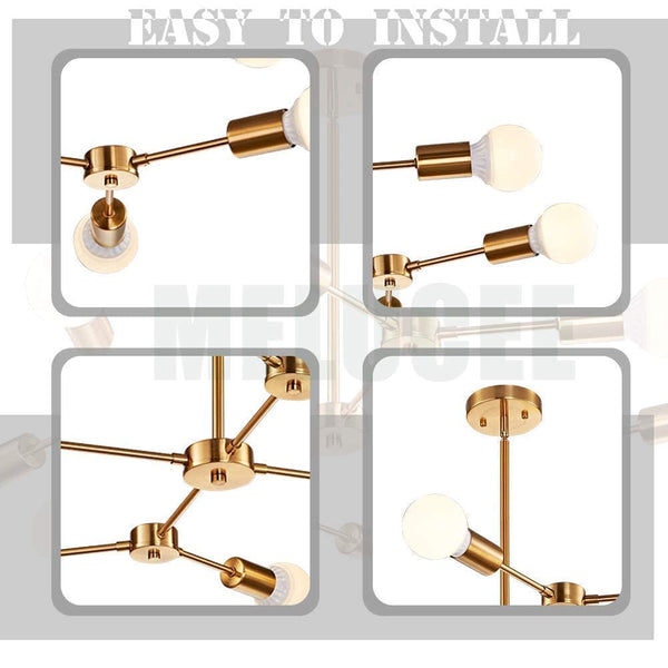 Golden Bulb Ceiling Light / Chandelier