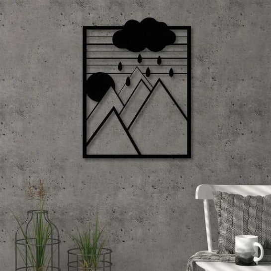 Rain - Wooden Acrylic Wall Decor || Wall Hanging