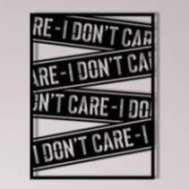 Dont Care - Wooden Acrylic Wall Decor || Wall Hanging