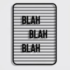 Blah Blah - Wooden Acrylic Wall Decor || Wall Hanging