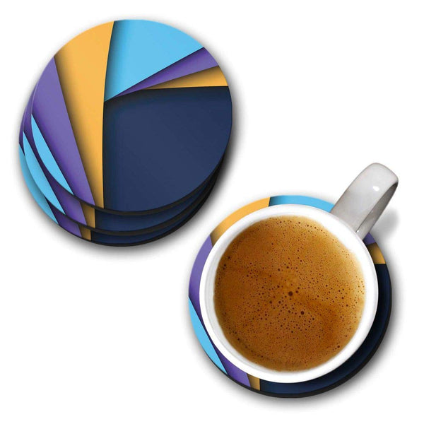 Overlap Print - Coasters (Set of 4 Coasters)