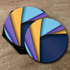 Overlap Print - Coasters (Set of 4 Coasters)