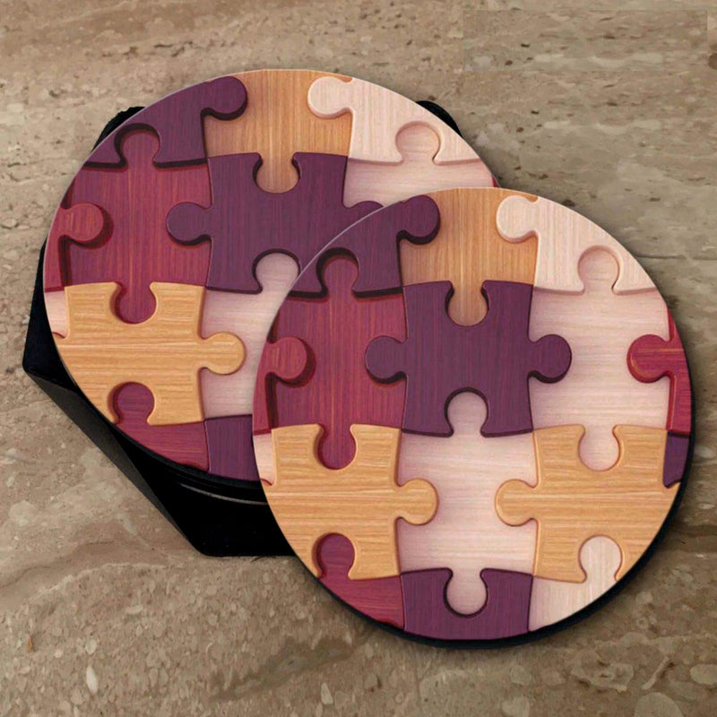 Puzzle Print - Coasters (Set of 4 Coasters)