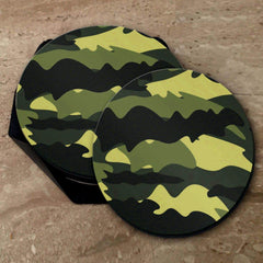 Camouflage Print - Coasters (Set of 4 Coasters)