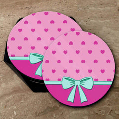 Kitty Print - Coasters (Set of 4 Coasters)