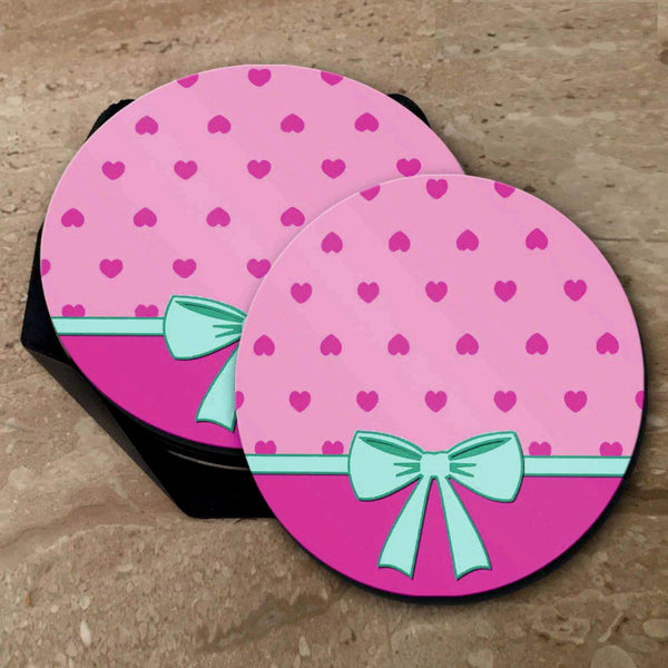 Kitty Print - Coasters (Set of 4 Coasters)