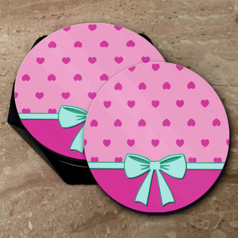 Kitty Print - Coasters (Set of 4 Coasters)