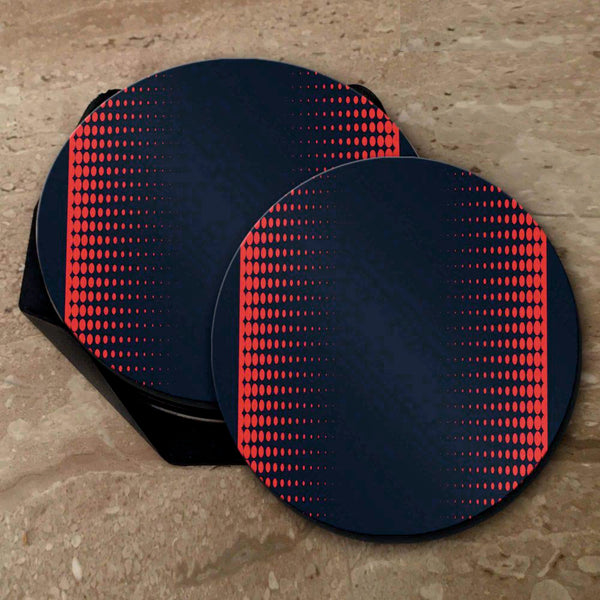 Red & Blue Pattern - Coasters (Set of 4 Coasters)