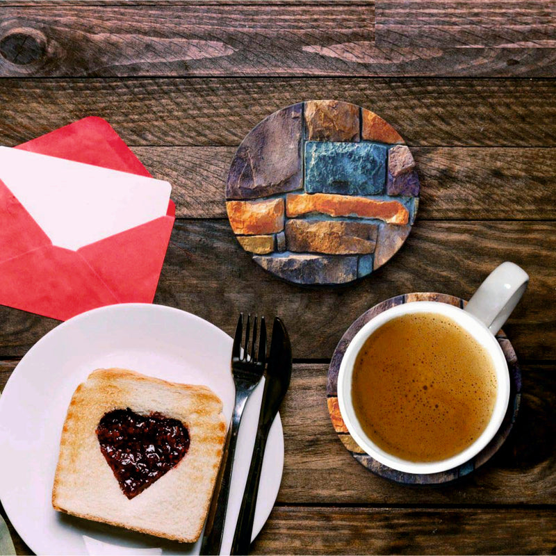 Stone Print - Coasters (Set of 4 Coasters)