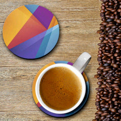 Colorful Pattern Print - Coasters (Set of 4 Coasters)